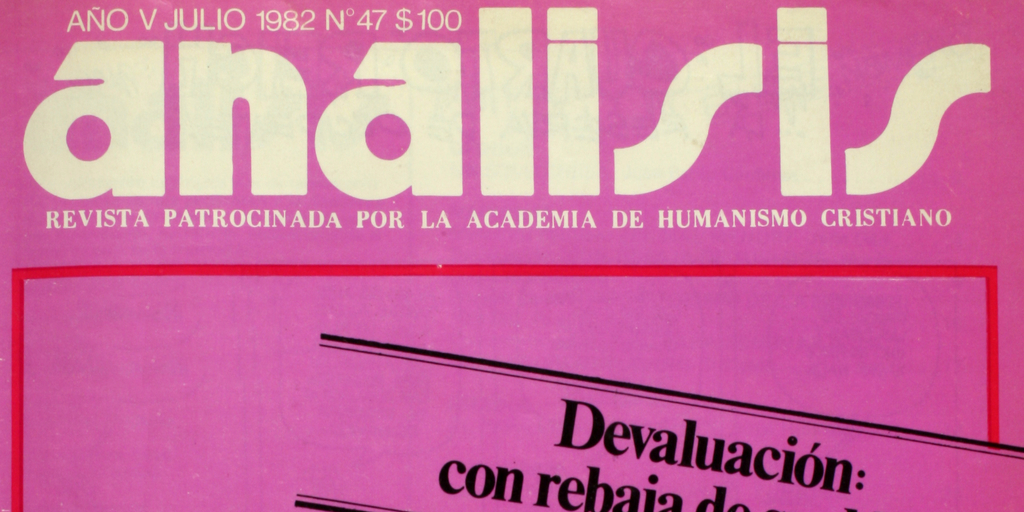 Análisis: n° 47-52, julio-diciembre de 1982