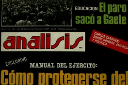 Análisis: n° 181-193, julio a septiembre de 1987