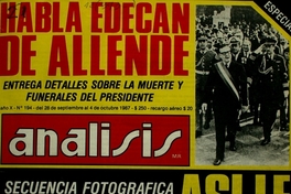 Análisis: n° 194 del 28 de septiembre al 4 de octubre de 1987 al n° 207 del 28 de diciembre de 1987 al 3 de enero de 1988