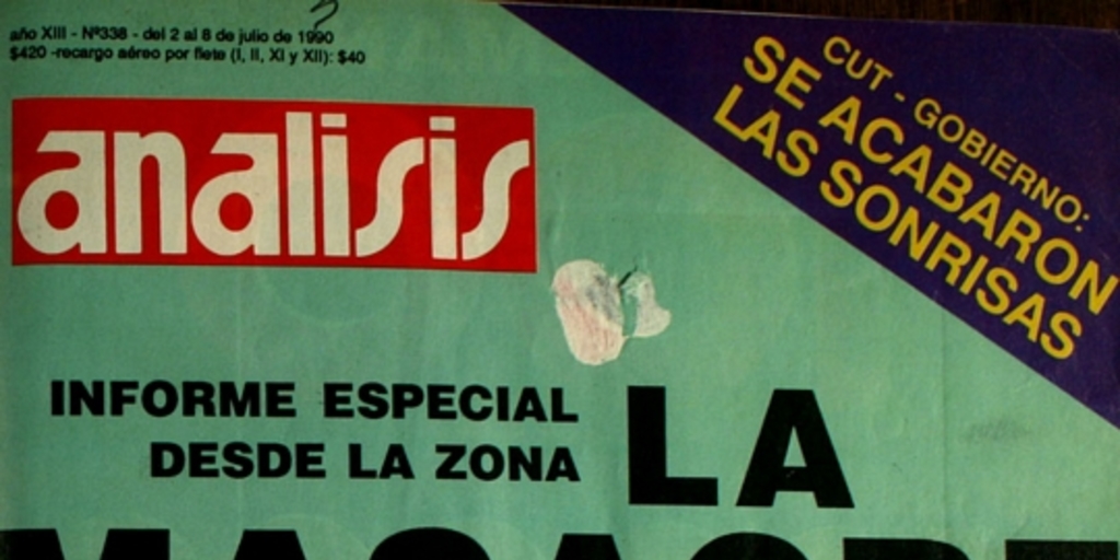 Análisis: año 18, n° 338-350, julio-septiembre de 1990