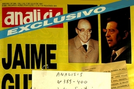 Análisis : n° 389-400, julio a septiembre de 1991