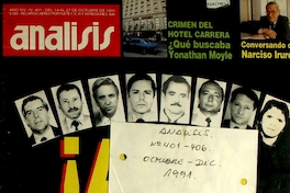 Análisis: n° 401-406, octubre-diciembre de 1991