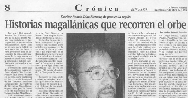 Historias magallánicas que recorren el orbe