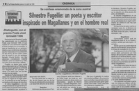 Silvestre Fugellie, un poeta y escritor inspirado en Magallanes y en el hombre real