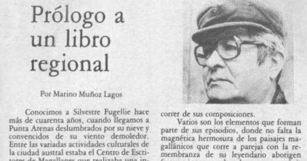 Prólogo a un libro regional