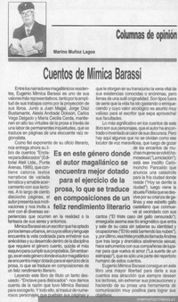 Cuentos de Mimica Barassi