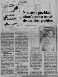 Nuestros pueblos aborígenes a través de un libro poético