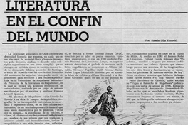 Literatura en el confín del mundo