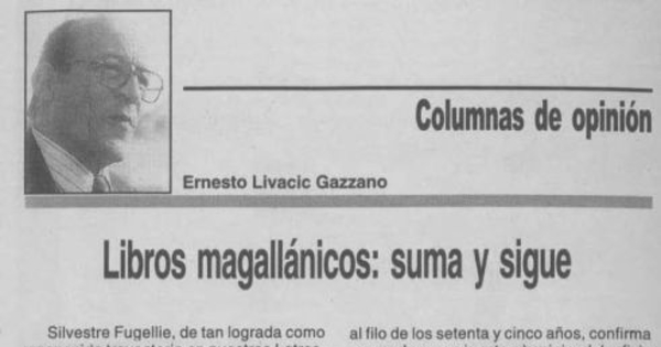 Libros magallánicos : suma y sigue