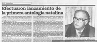 Efectuaron lanzamiento de la primera antología natalina