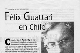 Félix Guattari en Chile