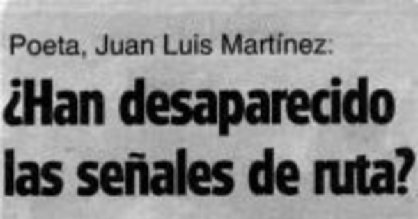 ¿Han desaparecido las señales de ruta?