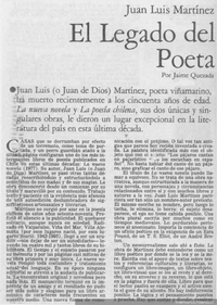 El legado del poeta