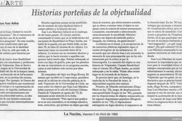 Historias porteñas de la objetualidad