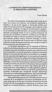 La poesía de Clemente Riedemann, el espacio de la historia