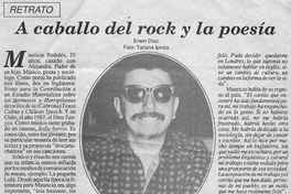 A caballo del rock y la poesía