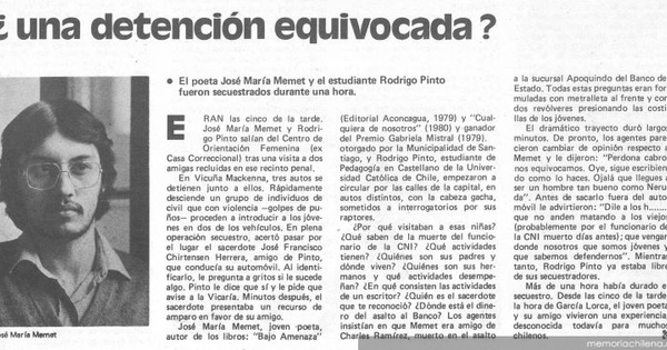 ¿Una detención equivocada?