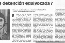 ¿Una detención equivocada?