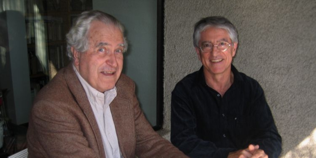 Roberto Torretti junto a Jesús Mosterín, 2004