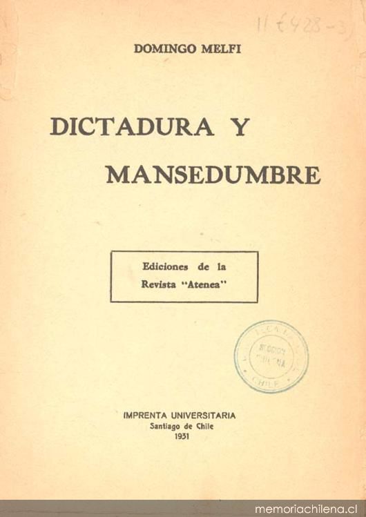 Dictadura y mansedumbre