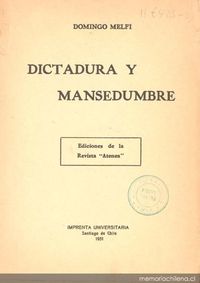 Dictadura y mansedumbre