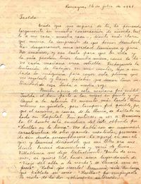 [Carta], 1941 jul. 24 Rancagua, Chile <a> Isolda Pradel [manuscrito]