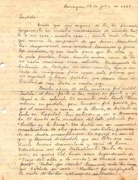 [Carta], 1941 jul. 24 Rancagua, Chile <a> Isolda Pradel [manuscrito]