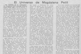 El Universo de Magdalena Petit