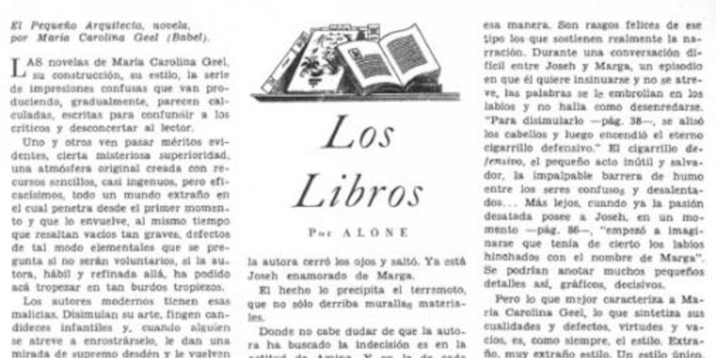 Los libros : El Pequeño Arquitecto, novela por María Carolina Geel