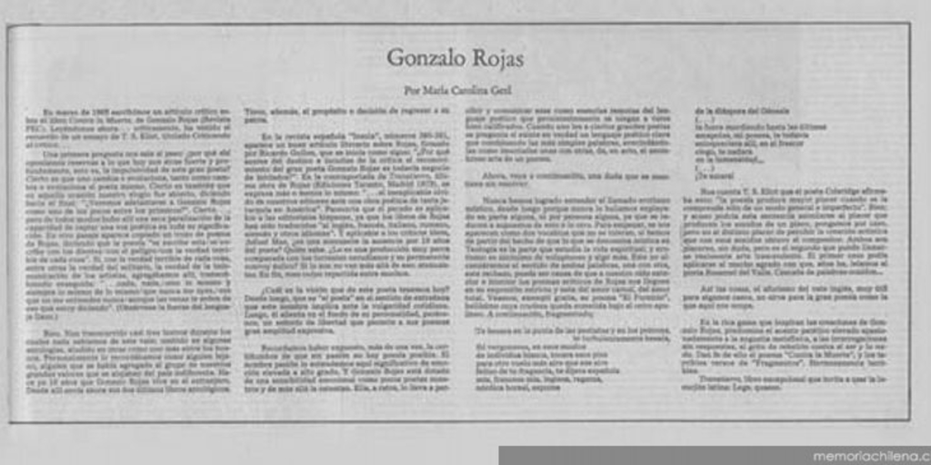 Gonzalo Rojas