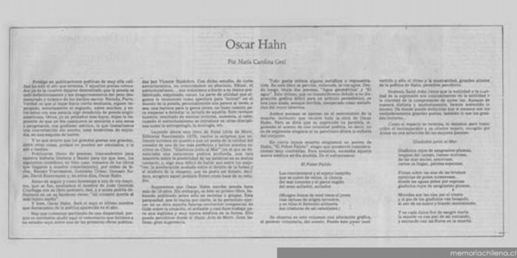 Óscar Hahn