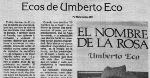Ecos de Umberto Eco