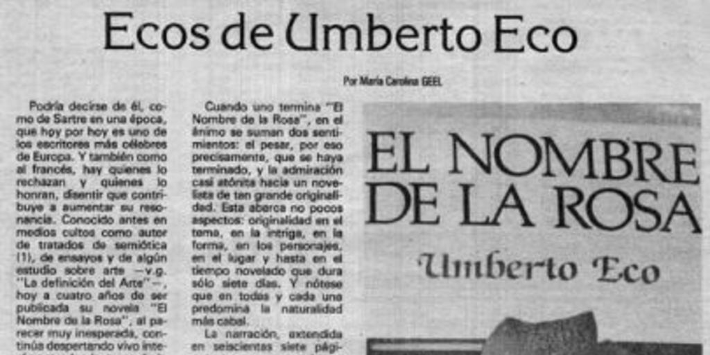 Ecos de Umberto Eco