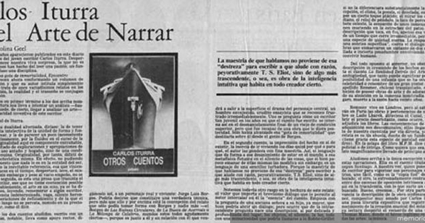 Carlos Iturra y el arte de narrar