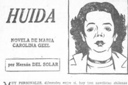 Huida, novela de María Carolina Geel