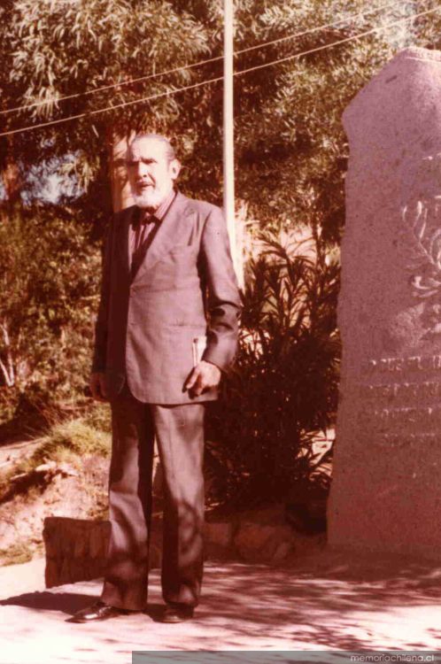 Oreste Plath en Vicuña, 1982