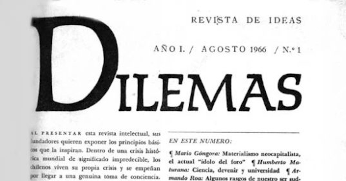 Dilemas : revista de ideas : n° 1, agosto de 1966