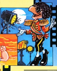 Condorito como Michael Jackson, 1985