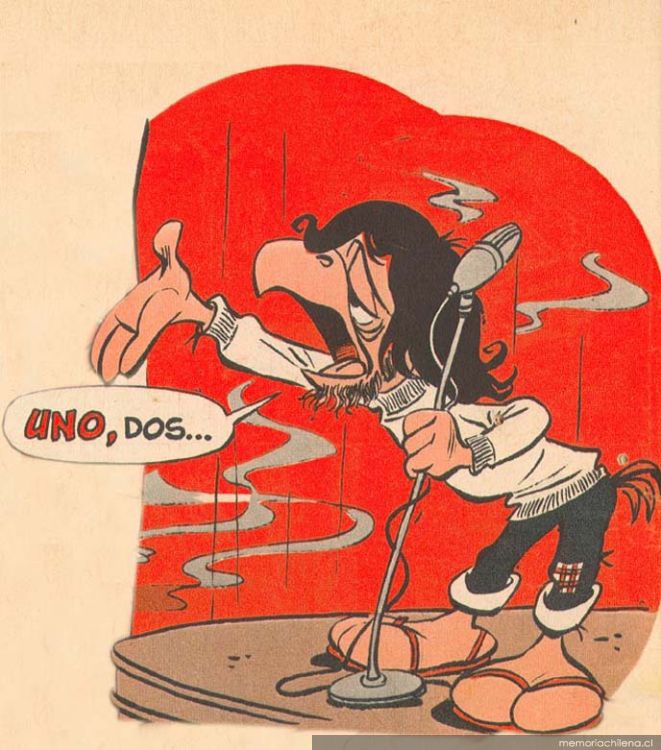 Condorito poeta psicodélico, 1968