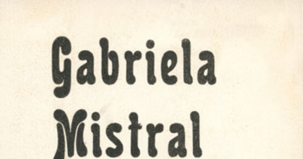 Gabriela Mistral y su sobrino