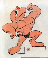 Condorito como Charles Atlas, 1963