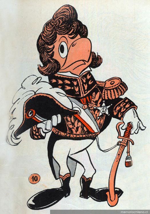 Condorito como Bernardo O'higgins, 1963