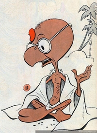 Condorito como Mahatma Gandhi, 1963