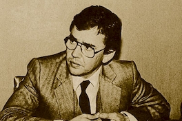El economista Juan Villarzú, uno de los propulsores de la redacción de El Ladrillo, 1982
