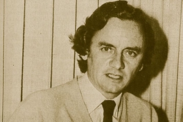 El economista de CIEPLAN Alejandro Foxley en 1982, actual senador de la República por la Democracia Cristiana
