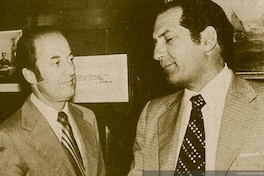 Los economistas Sergio de Castro y Pablo Barahona, 1982