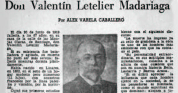 Don Valentín Letelier Madariaga