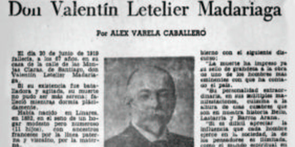 Don Valentín Letelier Madariaga