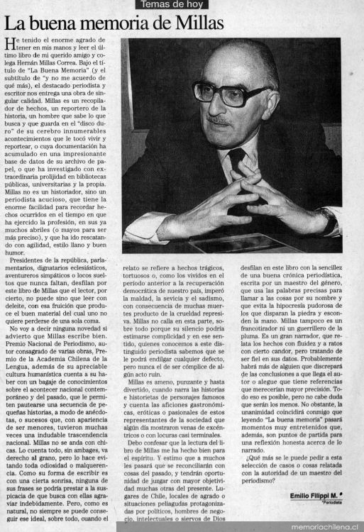 La buena memoria de Millas