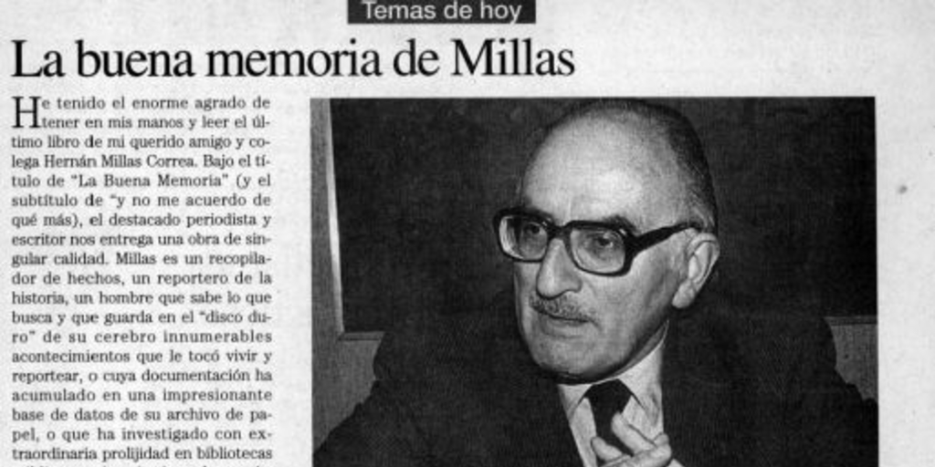 La buena memoria de Millas